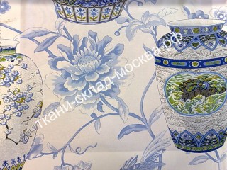 ART   IMPERIAL  GARDEN   COL   CHINA  BLUE