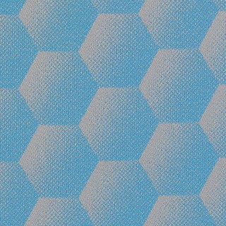 Sunbrella Hexagon J204 Azure  Art   HEX